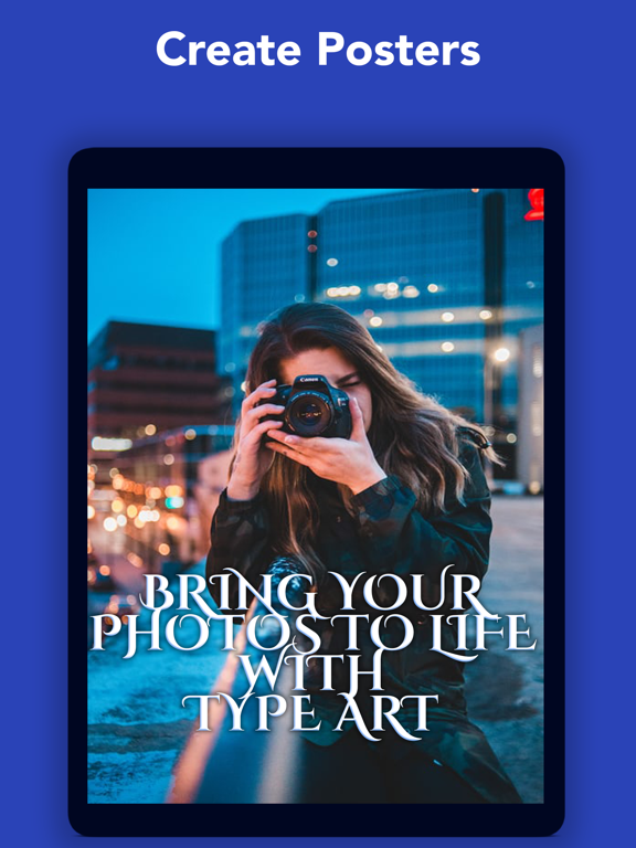 Type Art: Animated Text Videos iPad screenshot 4 - Photo & Video app