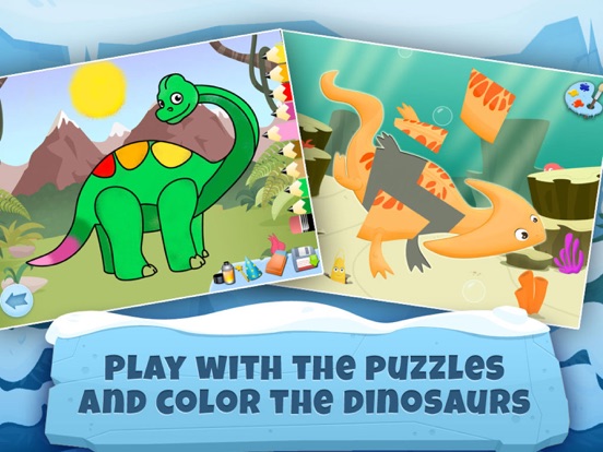 Archaeologist Dinosaur - Ice Age - Games for Kids iPad app afbeelding 5