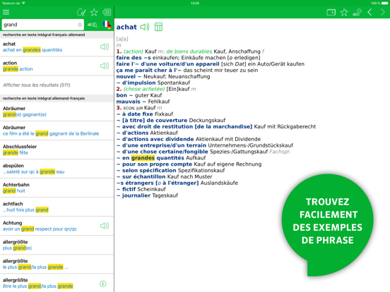 Screenshot #5 pour Dictionnaire Allemand PONS