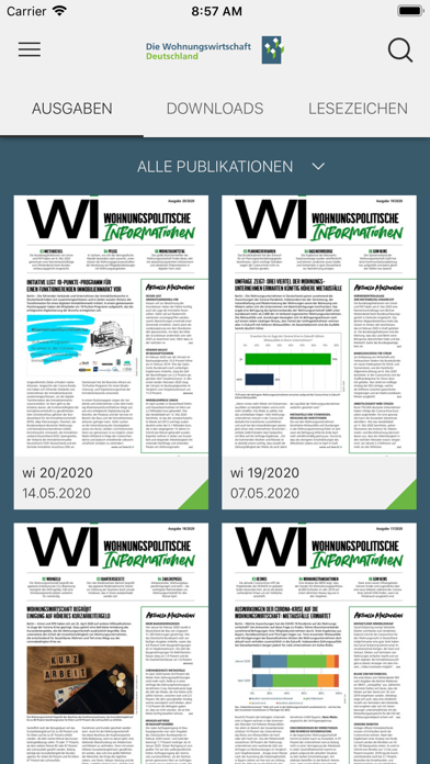 GdW-Kiosk Screenshot