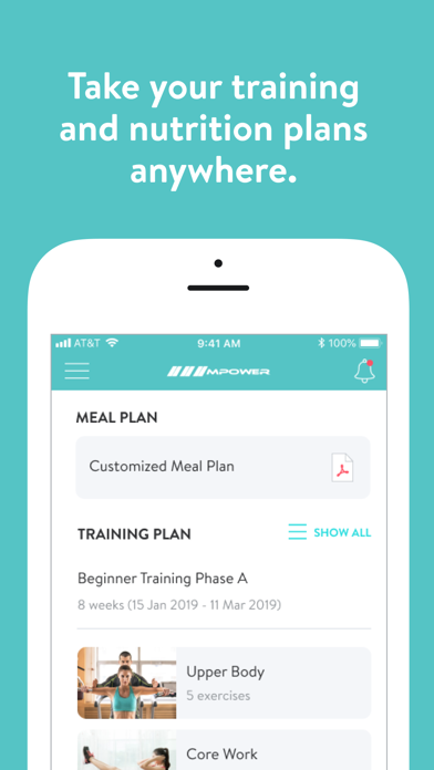 Mpower Fitness Online Screenshot