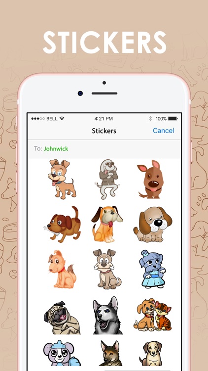 Cute Puppies Stickers Themes by ChatStick