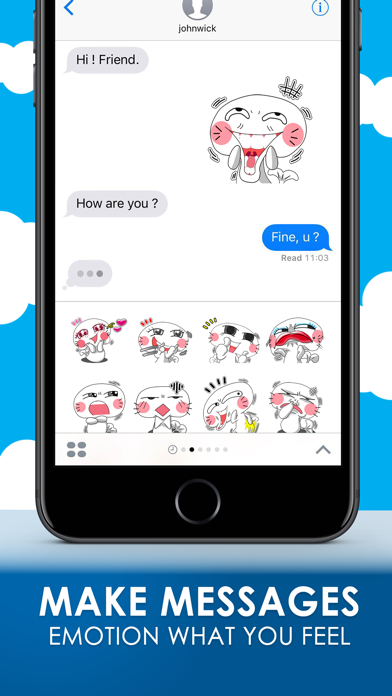 Screenshot #2 pour Funny Face Sea Lion Stickers for iMessage