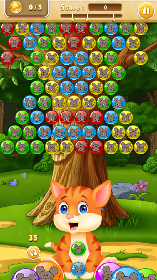 #1. Farm cat Kuzya - Bubble Shooter (iOS) By: Vadim Shendrikov