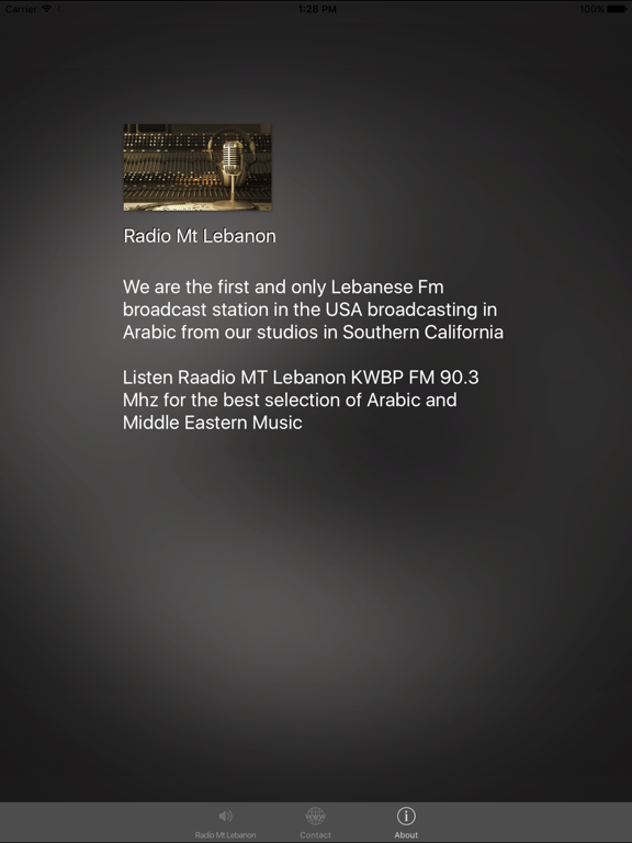 Radio Mt Lebanon iPad screenshot 4 - Music app