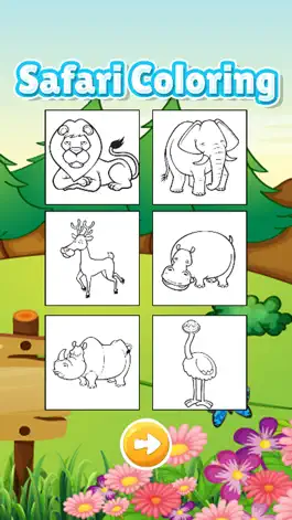 Game screenshot Wonder Animal safari coloring book games for kids apk