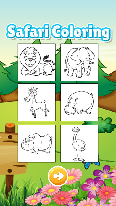 Screenshot #2 pour Wonder Animal safari coloring book games for kids