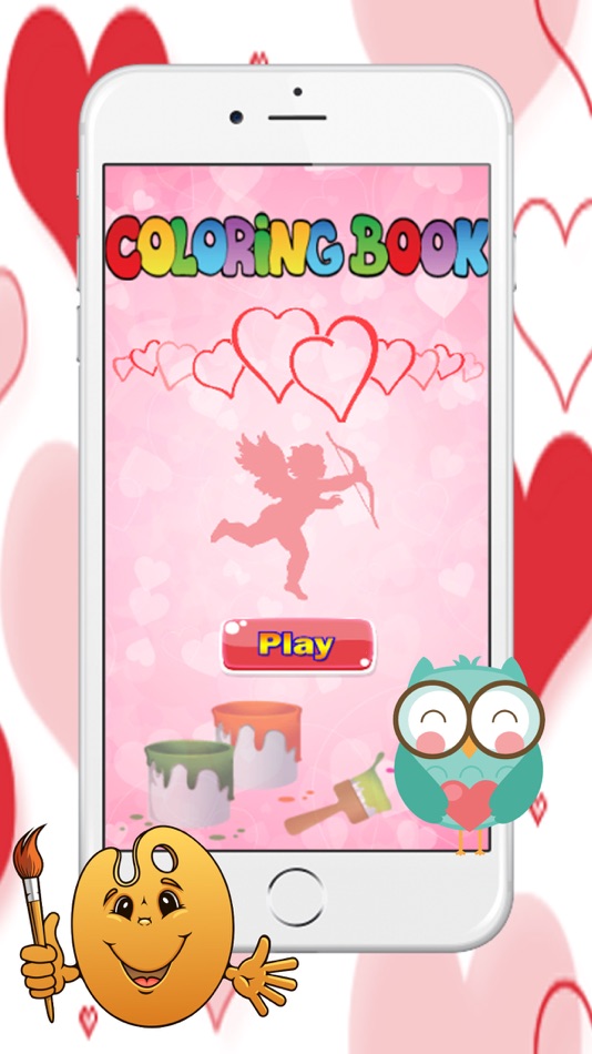 Kids Coloring Book with valentine days - 1.0.1 - (iOS)