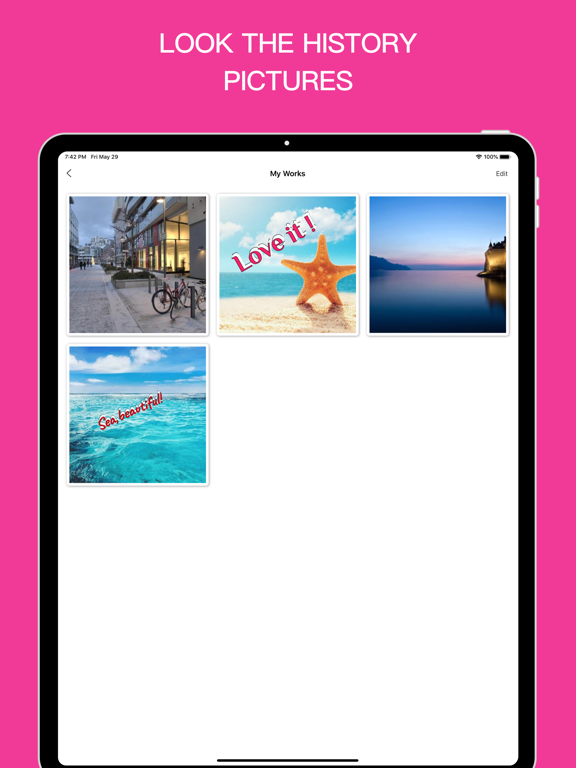 3DTextOnPhoto | Meme Creator iPad screenshot 5 - Graphics & Design app