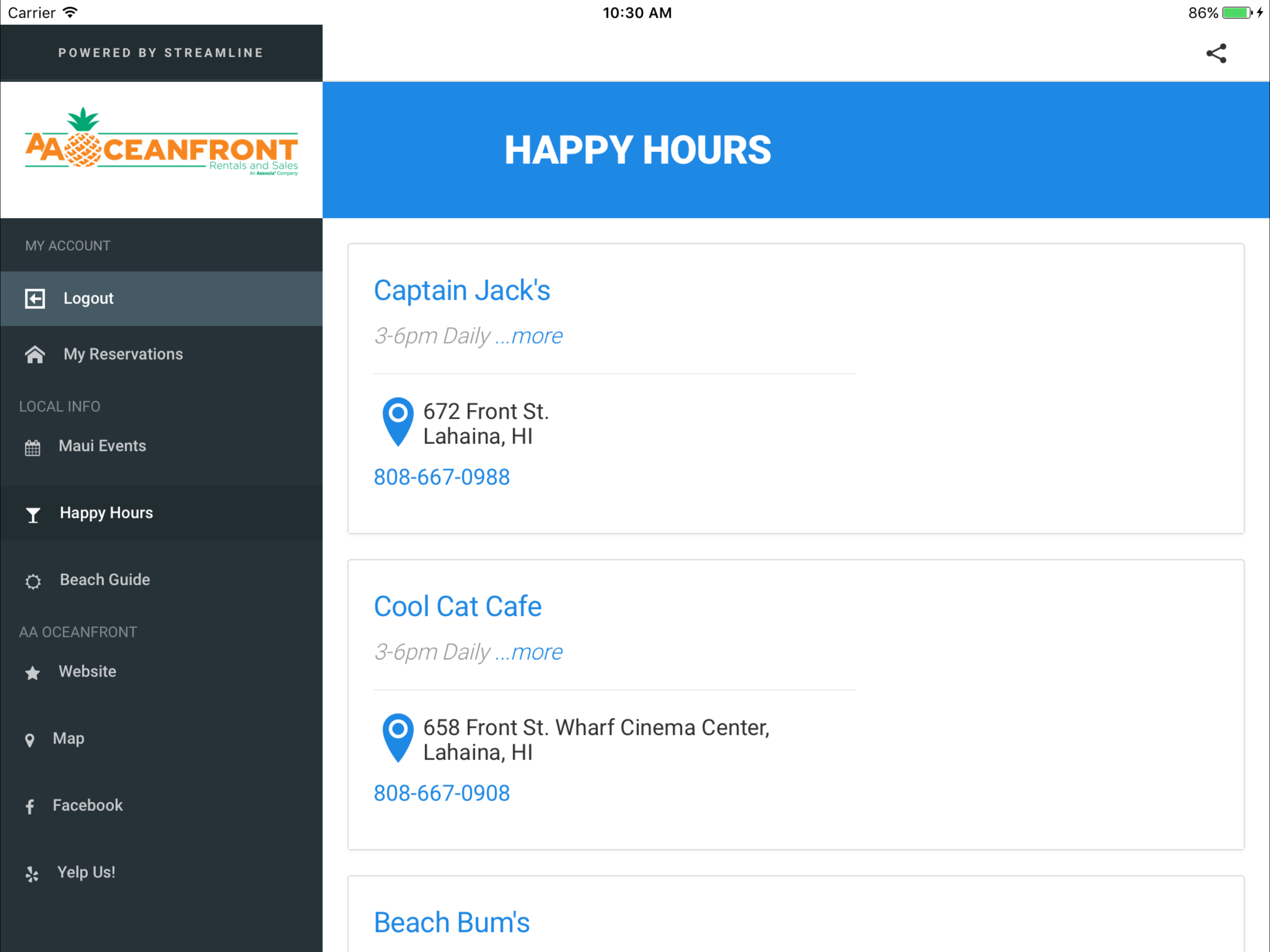 AA Oceanfront Vacation Guide