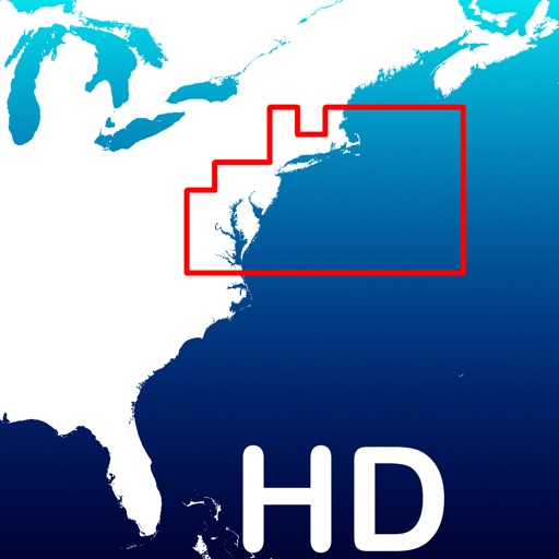 Aqua Map Cape Cod to Chesapeake - Nautical Charts