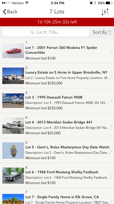CWS Auctions Screenshot