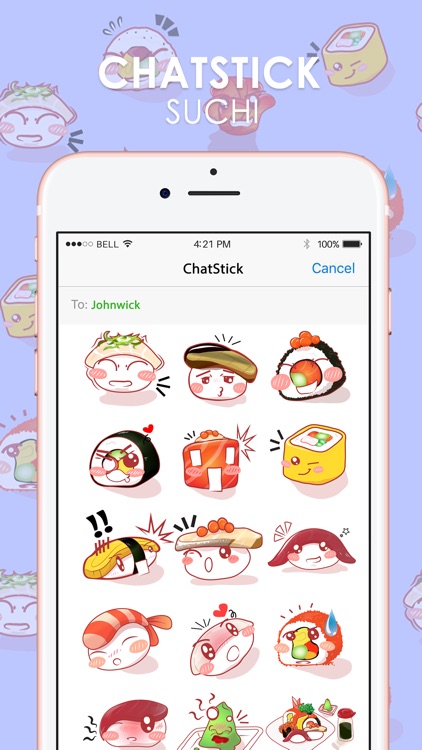 Suchi 555 Stickers & Emoji Keyboard By ChatStick