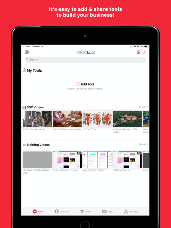 Promptings Pro iPad screenshot 1 - Business app
