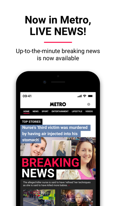Screenshot #1 pour Metro: World and UK news app