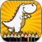 Icon Dinosaur children coloring book : Best 24 pages