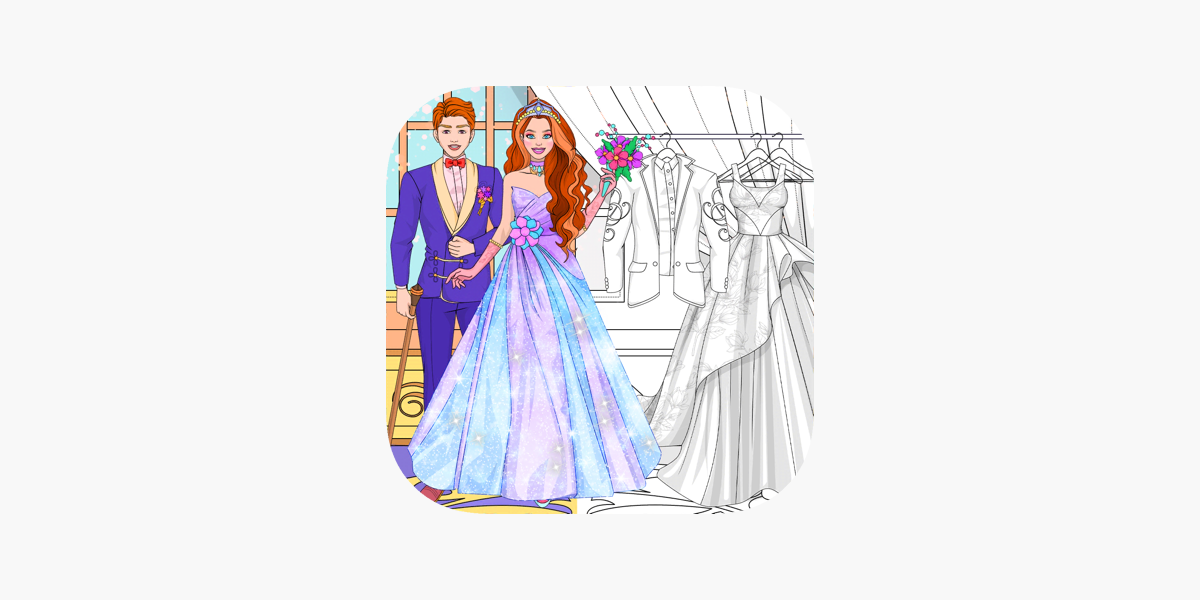 Casamento: Vestir e Colorir na App Store