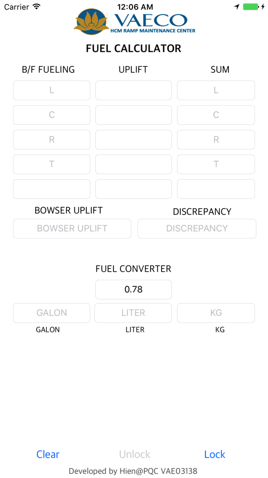 Fuel Calc - HCM RMC (iOS) 由: Hien Van Fuel Calc - HCM RMC (iOS) 由: Hien Van