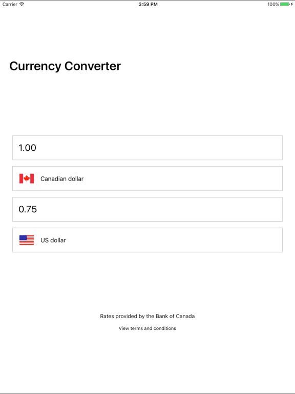 Screenshot #4 pour BoC Currency Converter