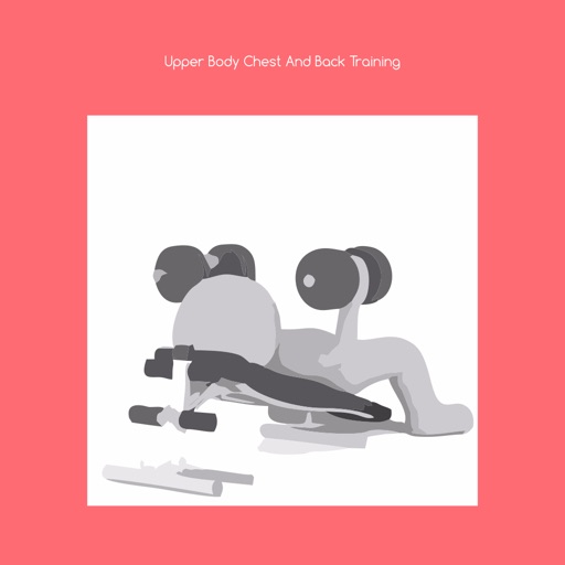 Upper body chest and back training icon