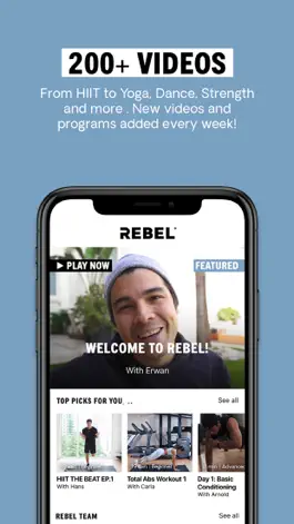 Game screenshot REBEL: fitness, food, wellness apk