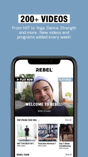 REBEL: fitness, food, wellness для iPhone - СКАЧАТЬ ПРИЛОЖЕНИЕ