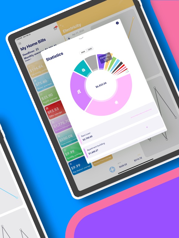 My Home Bills: Expense Tracker iPad screenshot 2 - Finance app