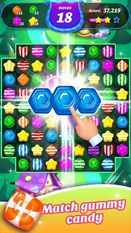 Gummy Candy Blast！Match 3 Game