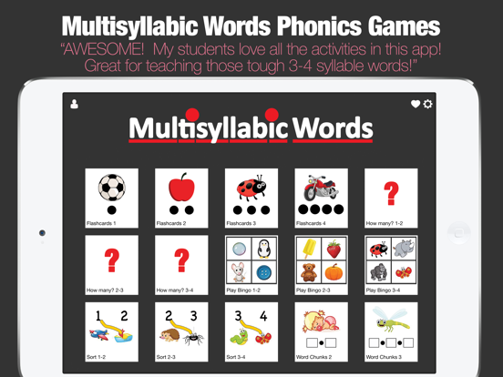 Screenshot #4 pour Multisyllabic Words