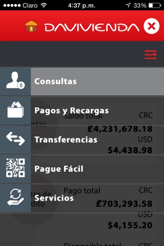 Davivienda Costa Rica screenshot 2