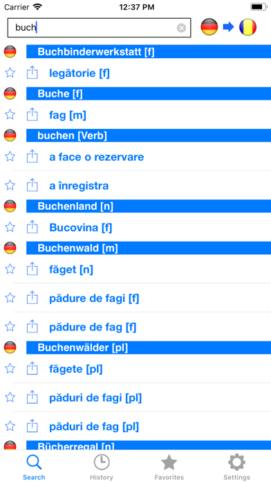 Screenshot #1 pour German Romanian Dictionary