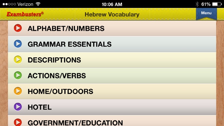 SAT Modern Hebrew Flashcards Exambusters