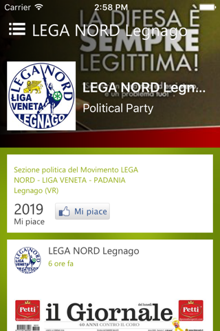 Lega Nord Legnago screenshot 2