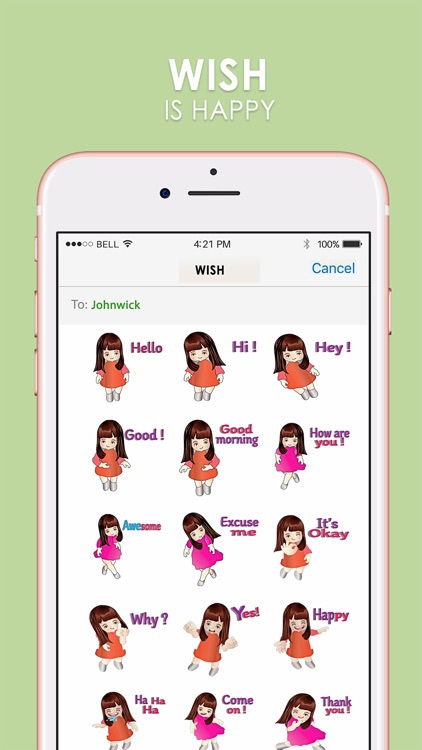 WISH Stickers for iMessage