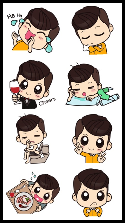 Handsome Boy Stickers screenshot-4