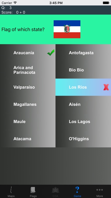 Chile Region Maps, Flags & Capitals