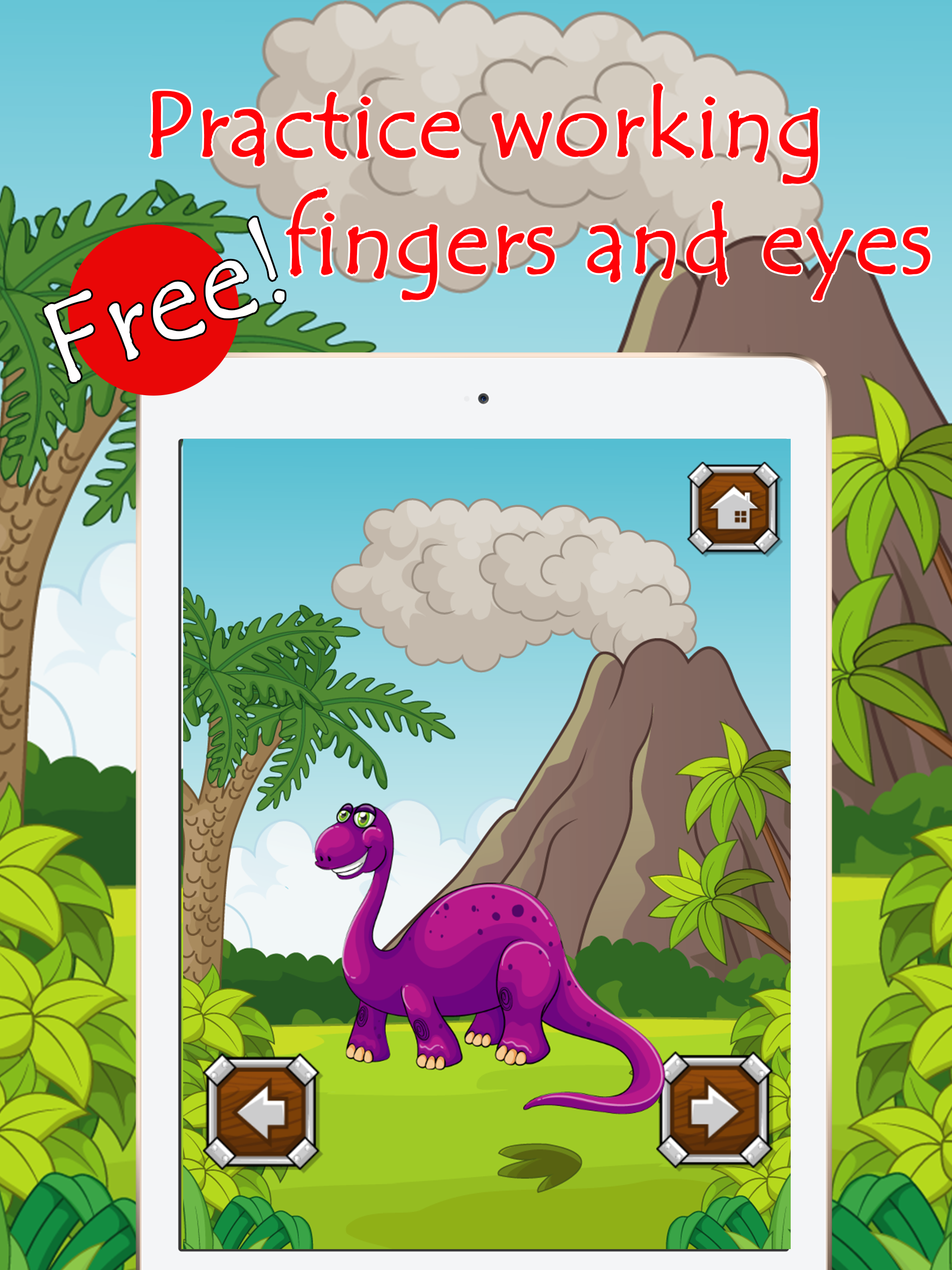 Dinosaur Coloring Book Paint Games For Kids Free