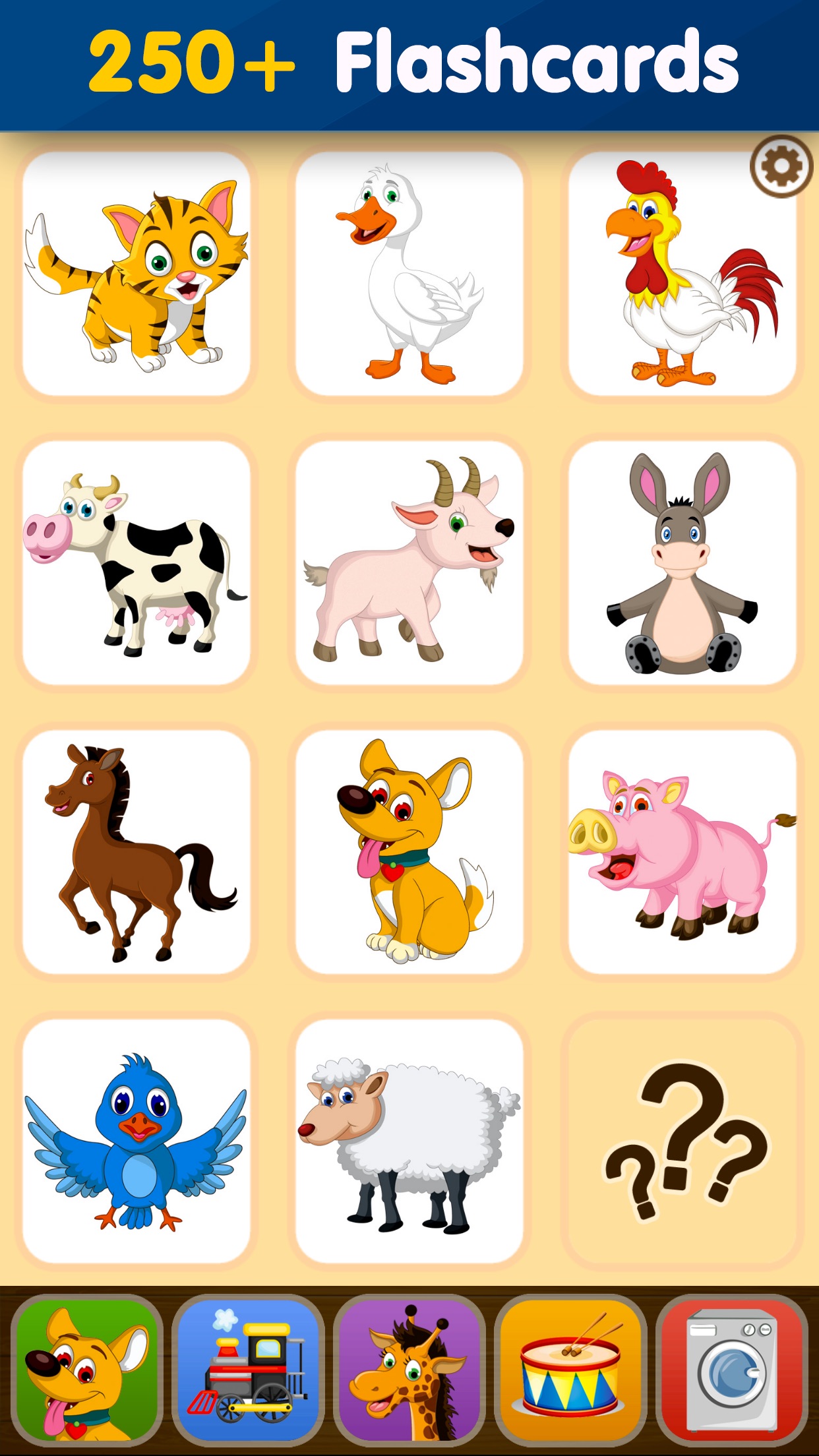 Screenshot 1 of Toddler Flashcards HD: Baby Learning Games & Apps