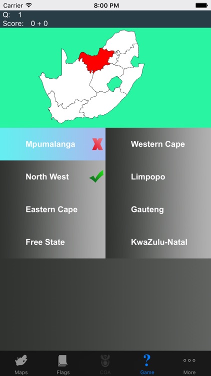 South Africa State Maps and Capitals