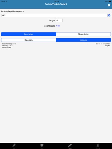 DNA/RNA/Protein and General Mol. Weight Calculatorのおすすめ画像4