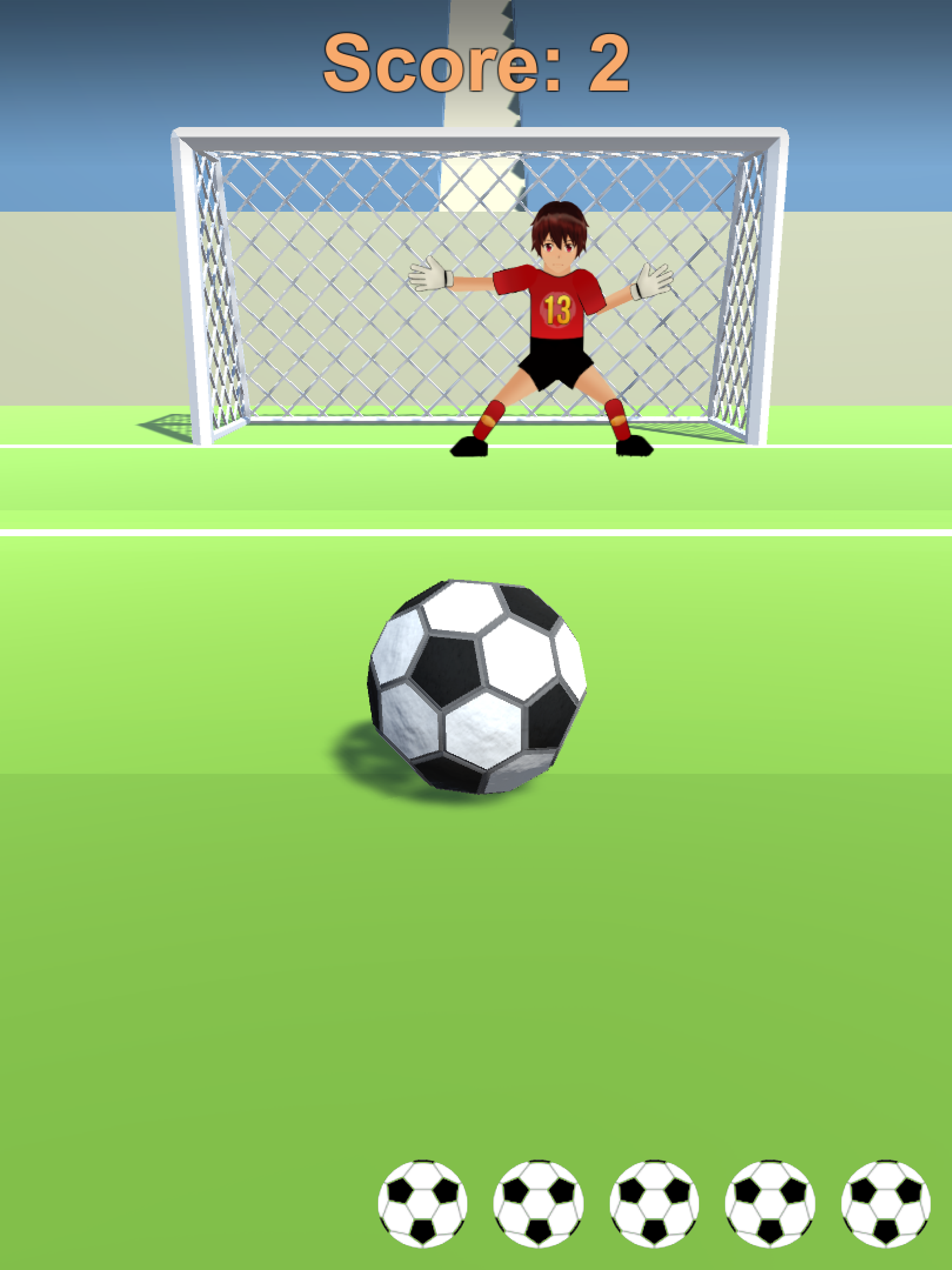 Angry Soccer Goalkeeper