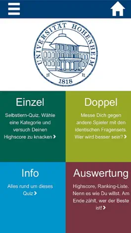 Game screenshot QuizApp Universität Hohenheim mod apk