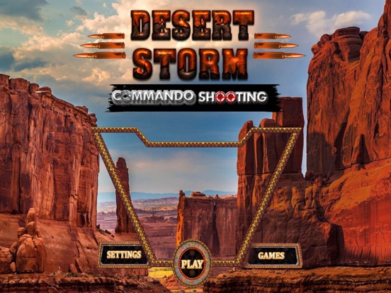Desert Storm Gunner Shooting 3d iPad screenshot 1 - Games app