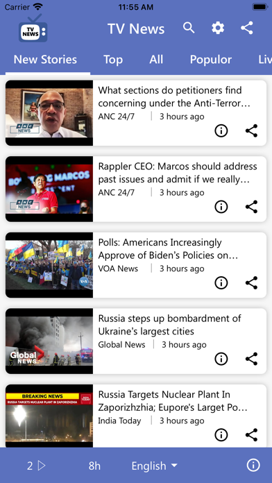 TV News Channels Screenshot