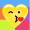 Heart Face Love Multicolor Emojis Stickers