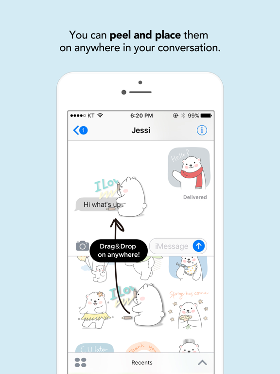 Screenshot #5 pour Sweet polar bear stickers