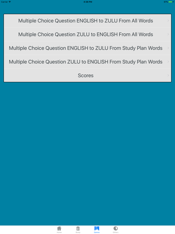 Zulu Dictionary iPad screenshot