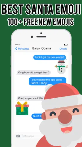 Game screenshot Christmas Santa Emoji -Stickers Keyboard Messenger mod apk