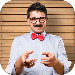 Man Hair Mustache Camera Photo Editor app icon