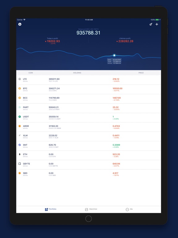 Screenshot #4 pour BitUniverse - Crypto Tracker